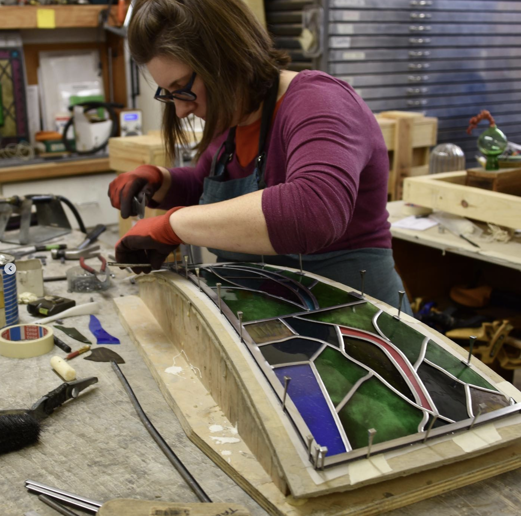 wendy stone glass work